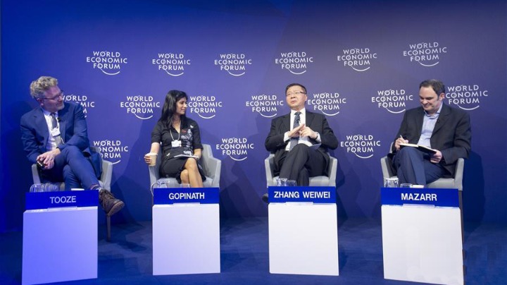 达沃斯世界经济论坛上的中国面孔