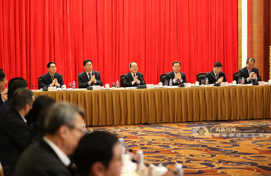 十三届全国人大二次会议广西代表团举行第一次全体会议