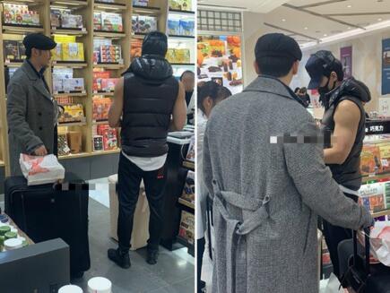 言承旭不惧低温穿无袖上衣 露出健壮的手臂肌肉