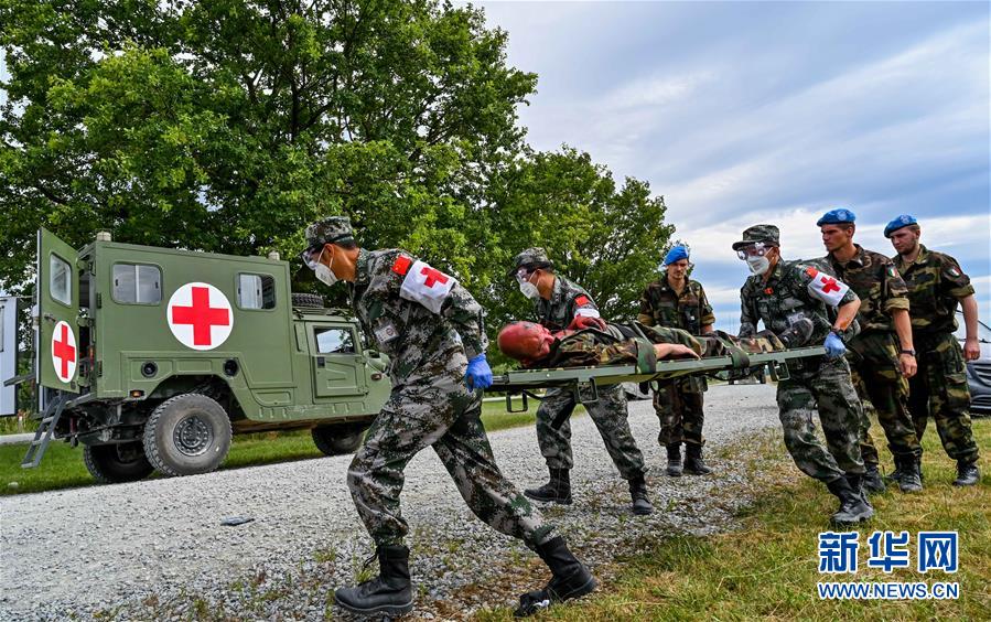（国际·图文互动）（2）中德“联合救援—2019”卫勤实兵联合演习开始整合训练