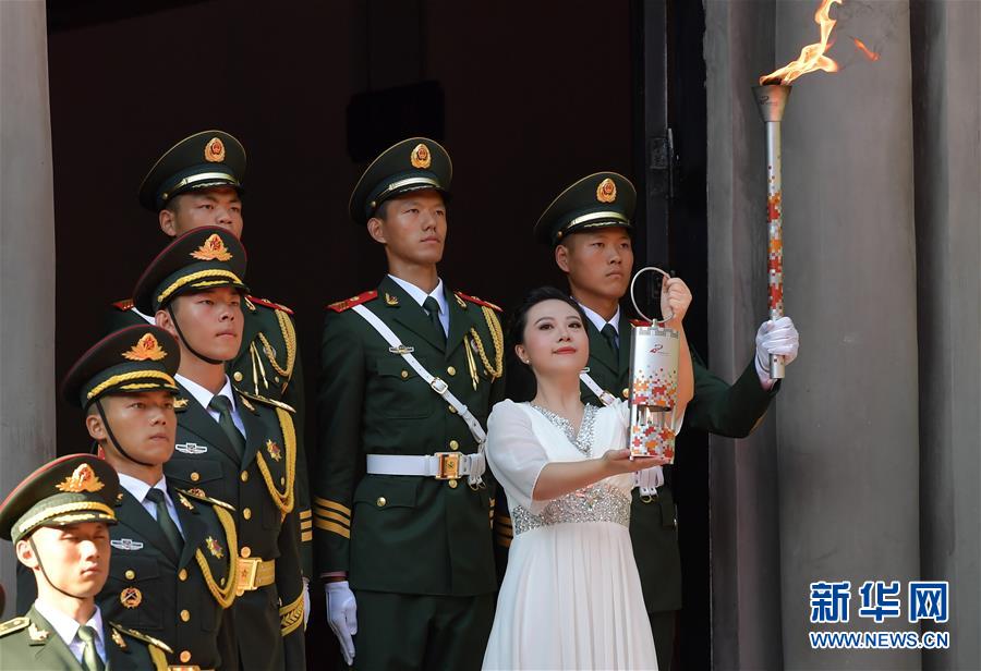（体育）（5）第七届世界军人运动会圣火火种采集和火炬传递启动仪式在南昌举行