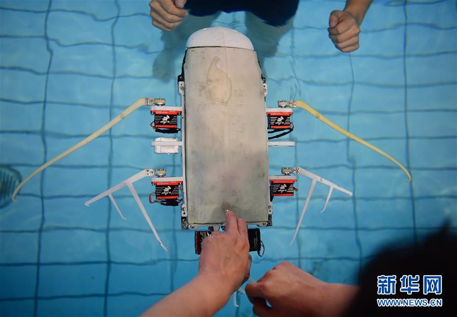 （科技）（5）仿生蝠鲼潜航器在西安研制成功