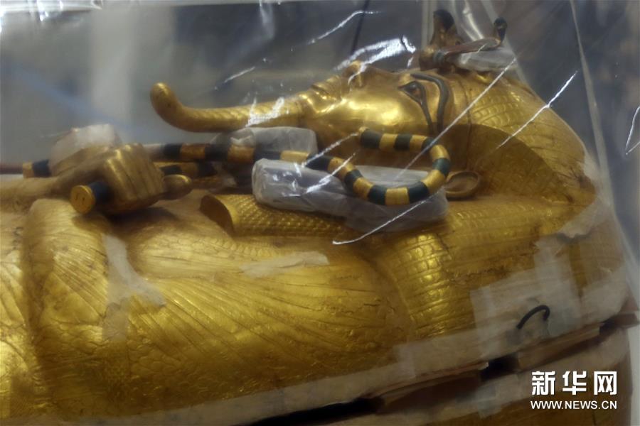 （国际）（4）古埃及法老图坦卡蒙外层镀金棺将开始修复