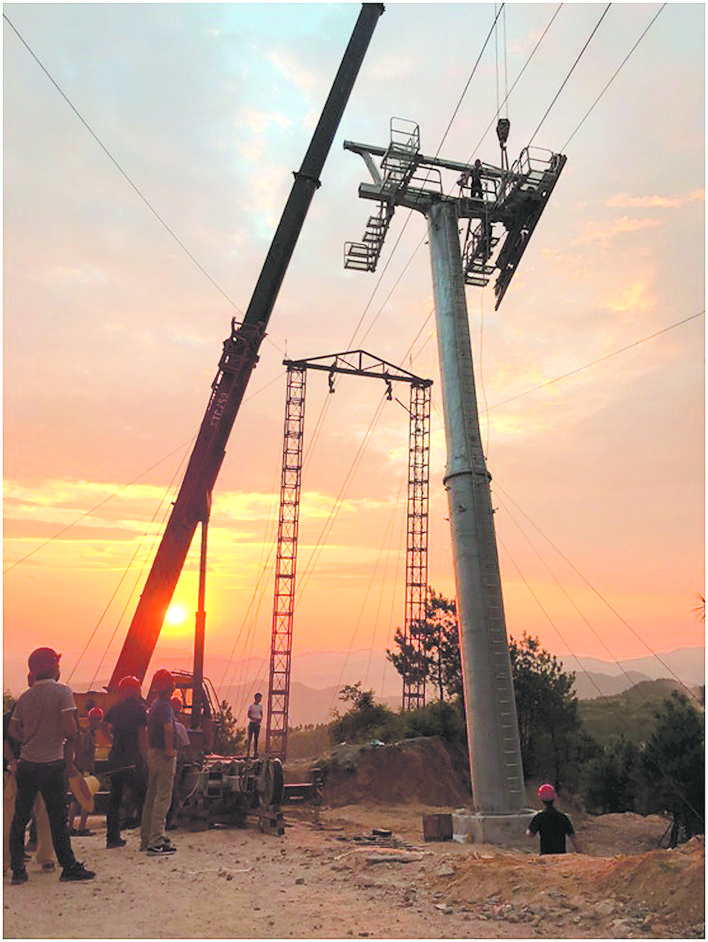 幕阜山“空中通道”开建