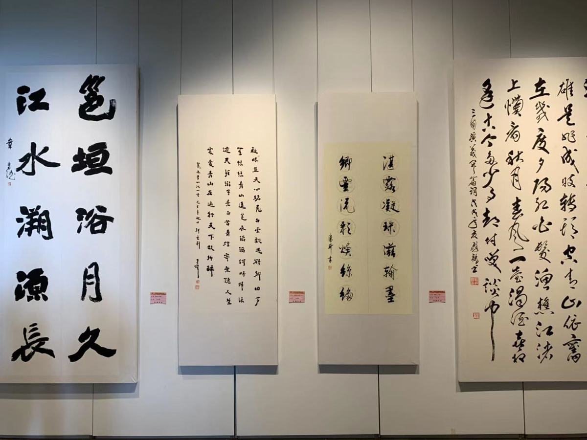 南宁市"百里秀美邕江"美术书法精品展在广西书画院举行