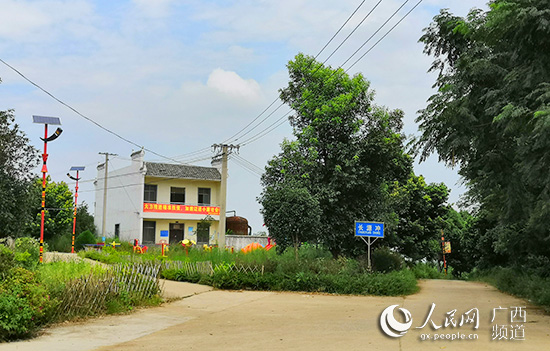 新石村路宽了，还有了新路灯。