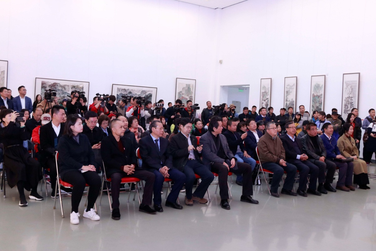 大美河山李蝉羽山水画艺术展在中国背影国家美术馆举行小学生卡通画院图片