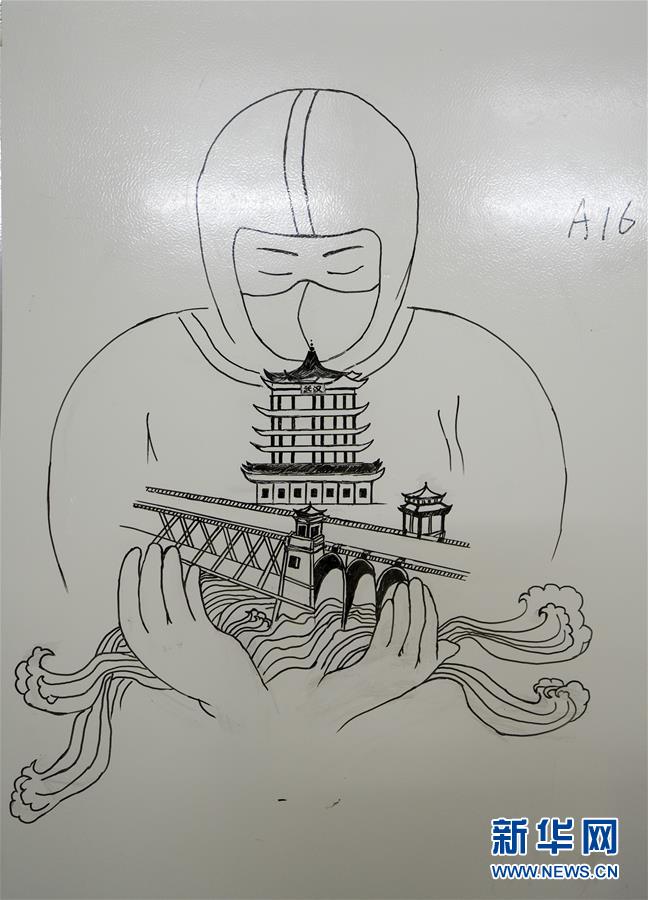 （聚焦疫情防控）（4）温暖又振奋——雷神山医院里的“艺术长廊”