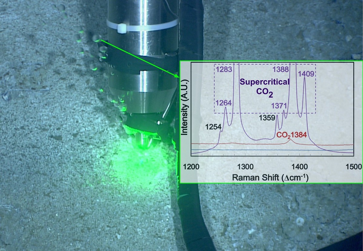 深海激光拉曼探针(RiP)在深海热液区原位探测超临界二氧化碳流体