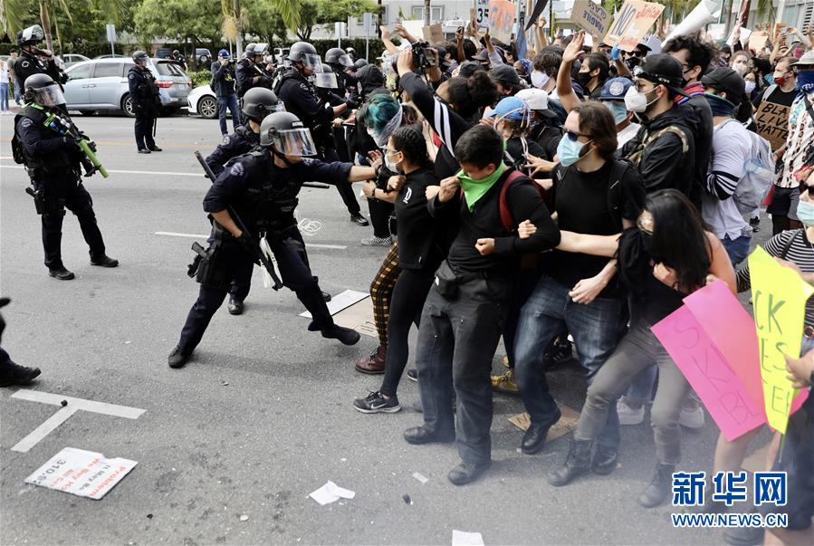 （国际）（1）美国洛杉矶市宣布实施宵禁应对骚乱
