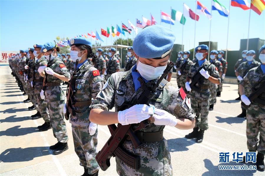 （国际）（2）中国赴黎巴嫩维和官兵被授予联合国勋章