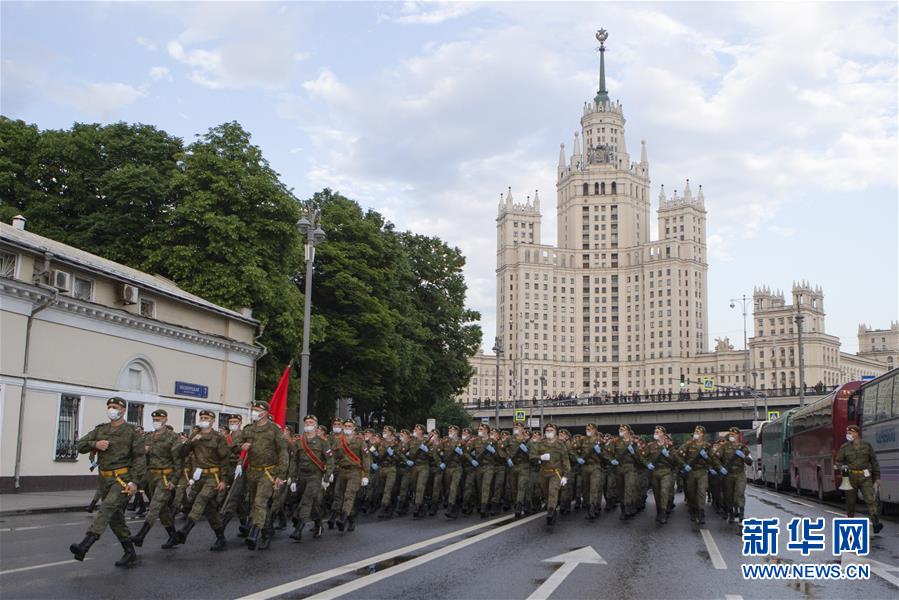 （国际）（1）俄罗斯举行纪念卫国战争胜利75周年阅兵式彩排