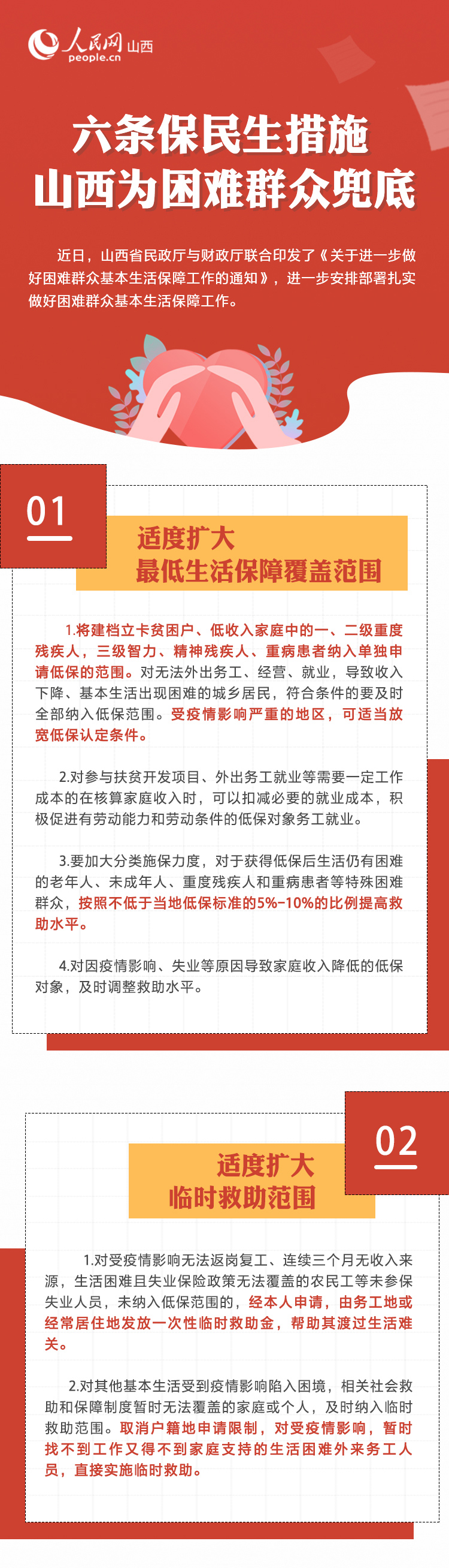 【图解】山西：六条措施为困难群众兜底