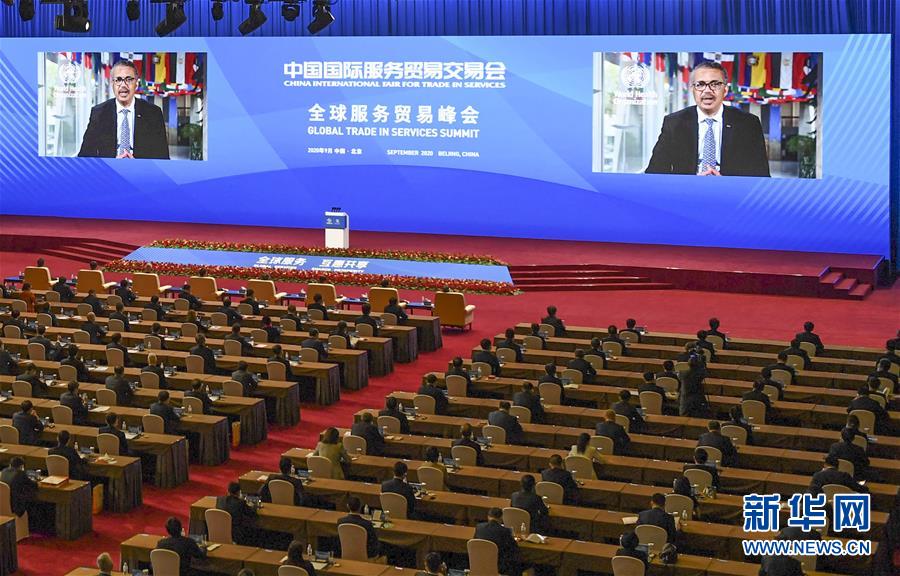 （2020服贸会·XHDW）（5）2020年中国国际服务贸易交易会全球服务贸易峰会举行