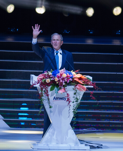 小布什在安利（中国）20周年庆典的演讲