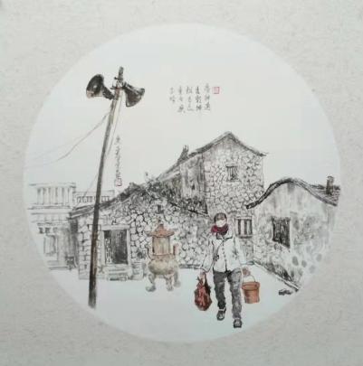 抗疫作品跟随画家笔触看泉港抗疫