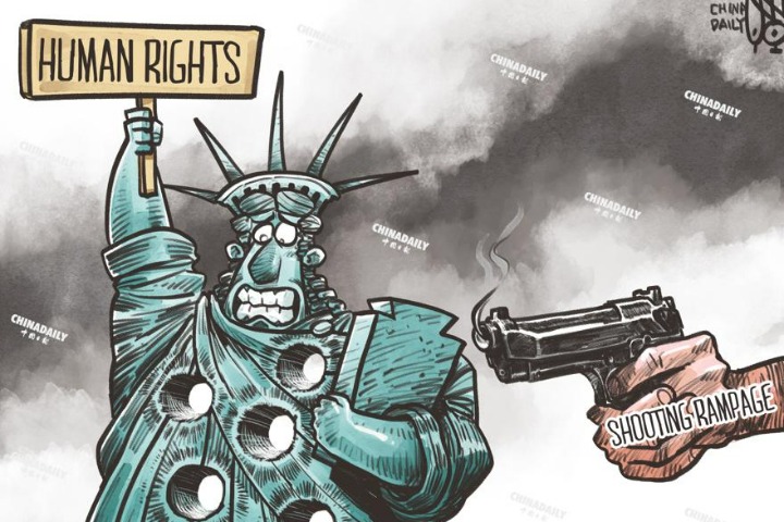 【世界说】枪“殇”难愈 日均1.5起大规模枪击事件 看“美式人权”下打造的枪击牢笼