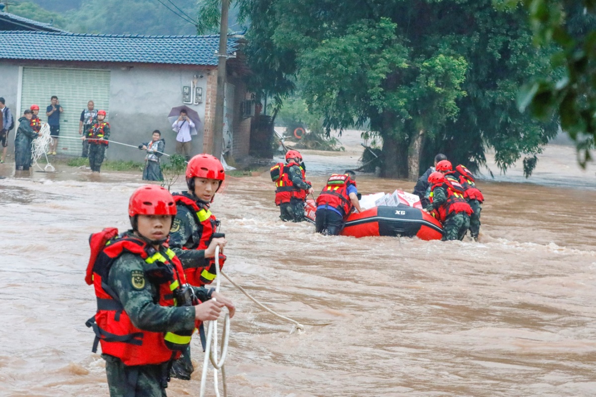 阳新暴雨引发山洪 富池沙孟公路临时中断 多个村庄不同程度受灾