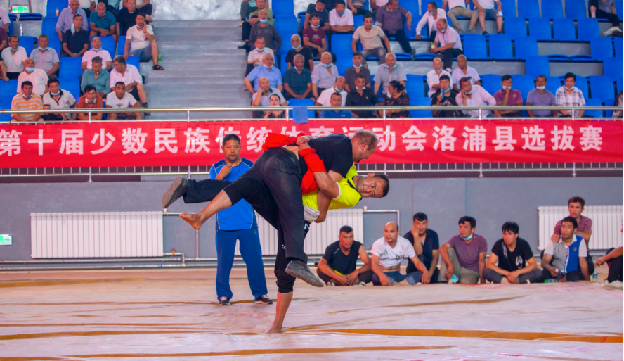 新疆洛浦： 自治区第十届少数民族传统体育活动会 洛浦县提拔赛完毕