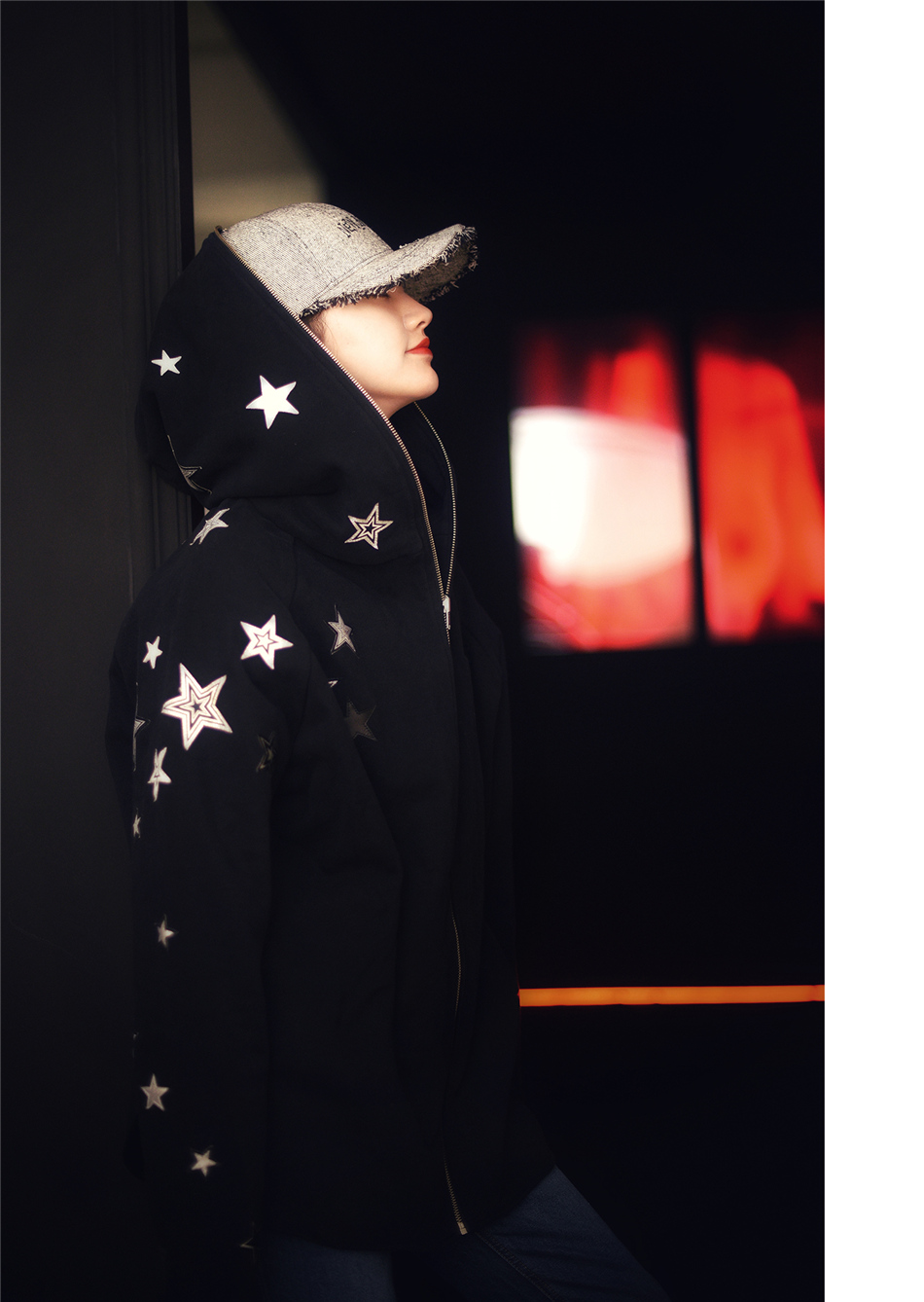 景甜超酷look曝光 摩登小姐姐帅气上线开撩