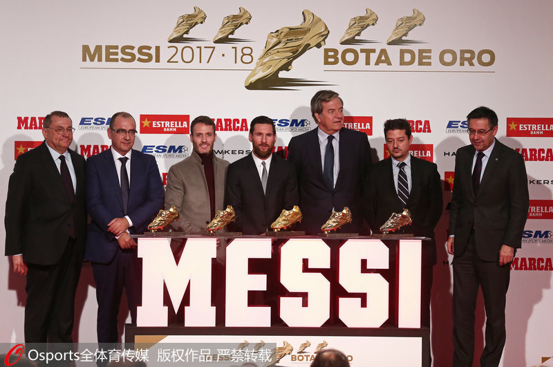 金靴奖得主梅西
