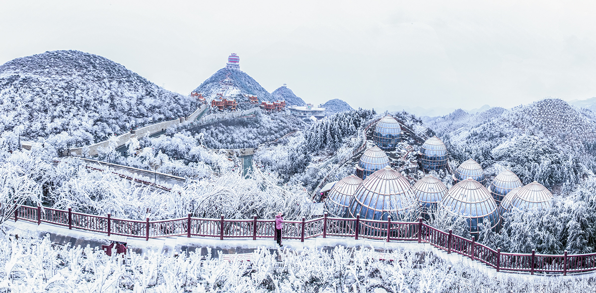 贵州六盘水雪景图片