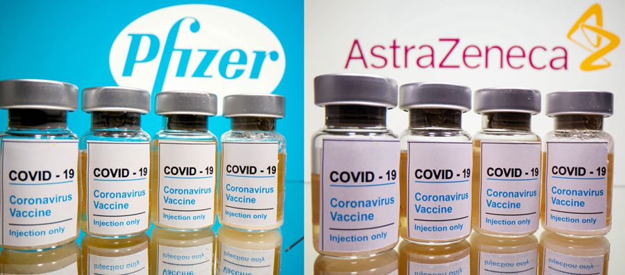 英国启动试验两剂疫苗混合接种 辉瑞和阿斯利康疫苗各一针