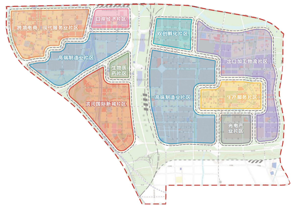 国家郑州经济技术开发区核心区域,具体位置为郑州市南三环以南,机场