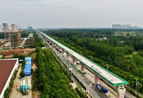 滁宁城际铁路全线墩身施工全部完成