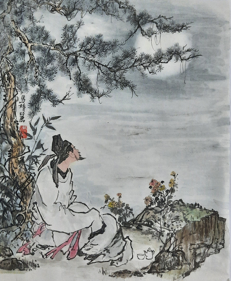 2022“汉语桥”全球外国人汉语大会书画展中秋绘画组(3) - 中国日报网