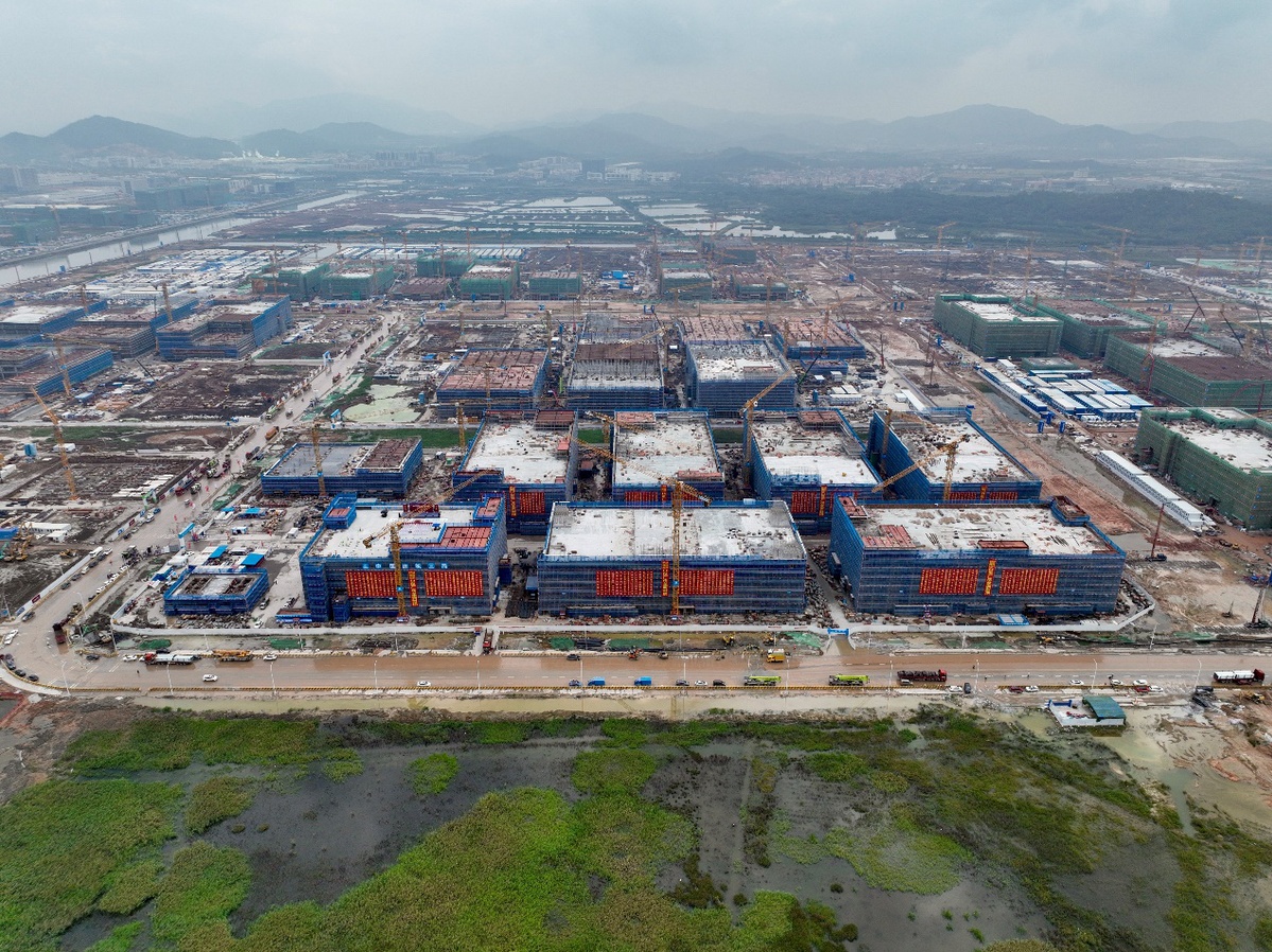 95天整区封顶富山工业城刷新珠海产业第一建设速度