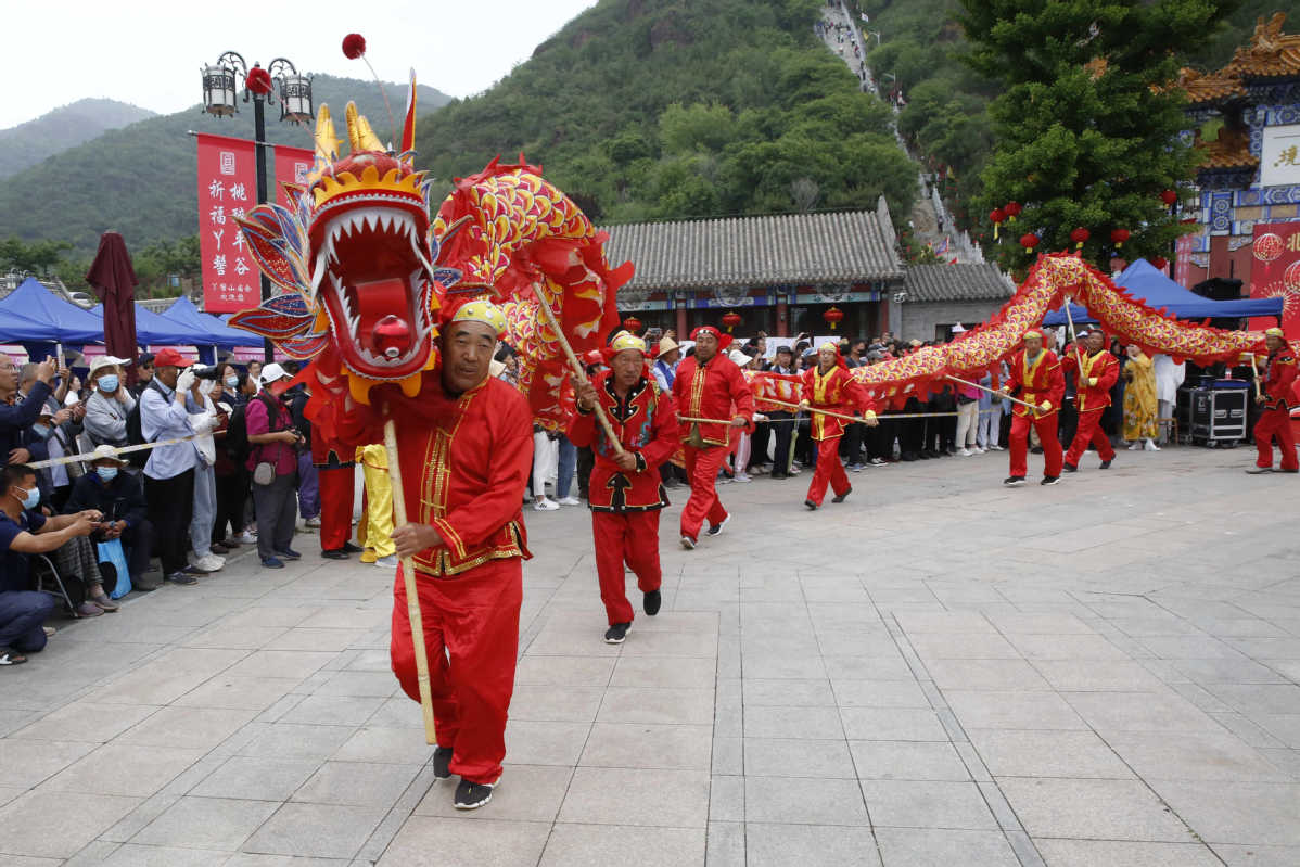 平谷丫髻山庙会图片