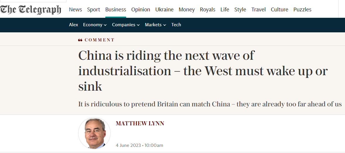 【中國那些事兒】英媒：下一輪工業化浪潮，中國將是弄潮兒