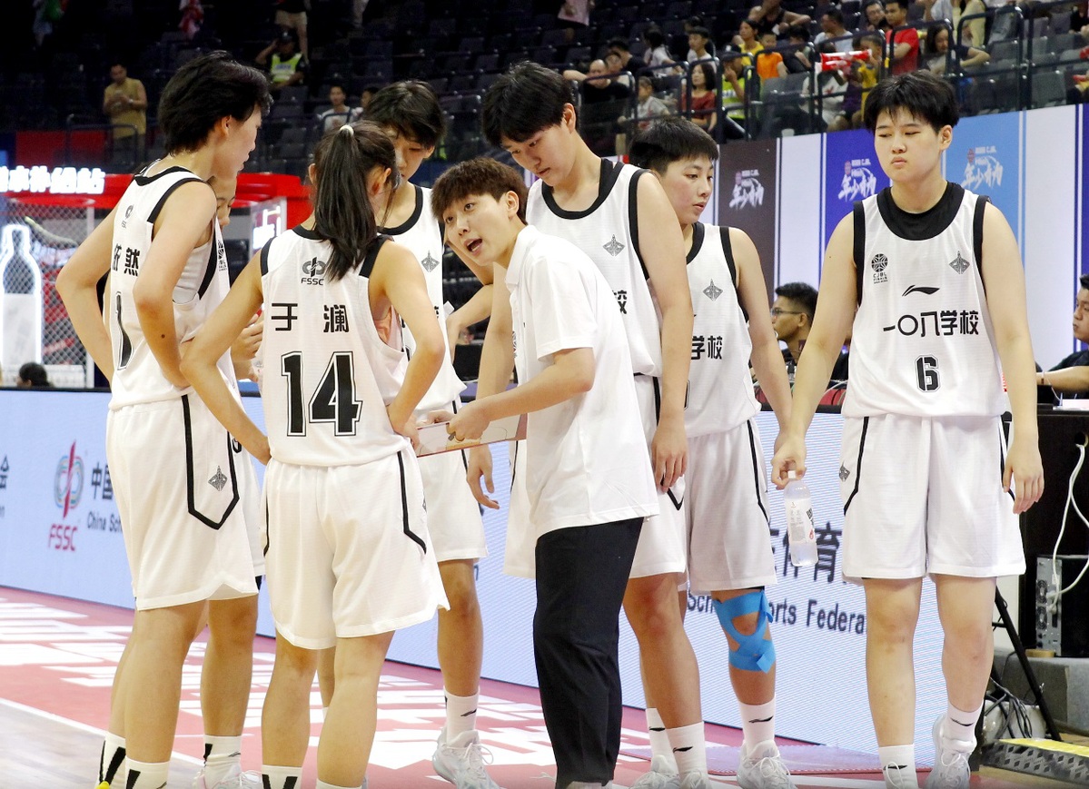 长春市第108中学女子篮球队勇夺中国初中篮球联赛冠军