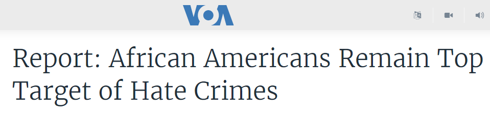 美最新报告：2022年美国大多数主要城市仇恨犯罪飙升