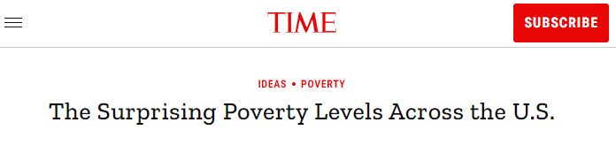 美媒：最大贫困率年增幅、42年最快通胀涨幅……美国2022年人口普查数据揭该国深层次不平等现象