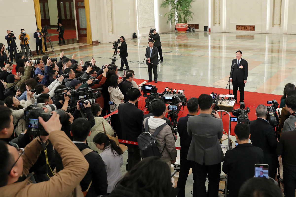 Kongres Rakyat Nasional ke-14 diadakan di Aula Besar Rakyat Beijing-Image-1