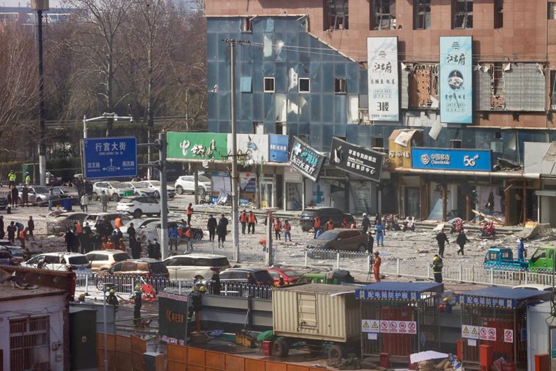 河北廊坊燕郊镇发生爆炸 救援正有序进行 - 中国日报网