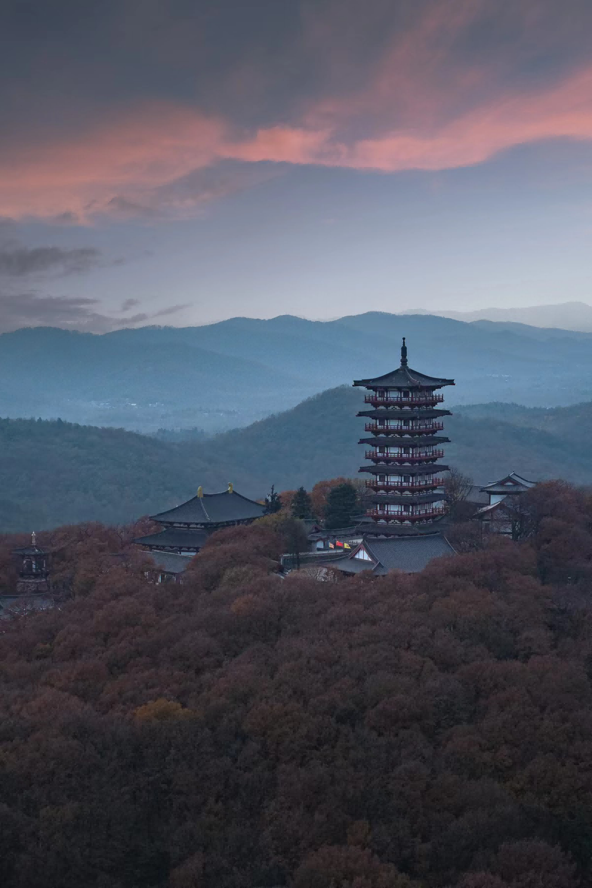 肥西紫蓬山蓝城小镇图片