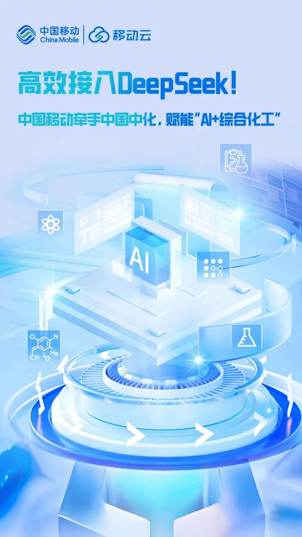 中国移动携手中化集团推进Deepseek全栈国产化